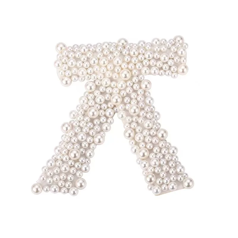 Vintage Fashion Korean Pearl Bow knot Hairpins Women Luxury Elegant White Pearls  Bowknot Spring Stylish Hair Clips for Adults