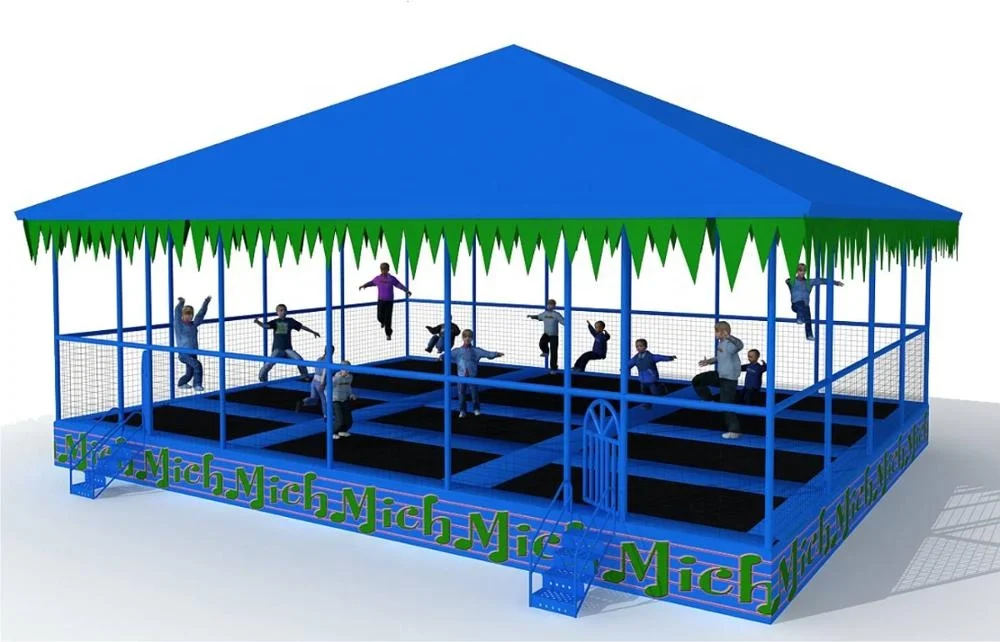 Customized Trampoline With Tent For Outdoor