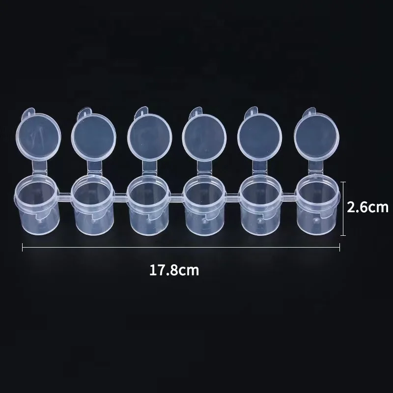 5ml Empty Bottle Paint Pot Pod Strip Watercolor Draw Pigment  Clear Container