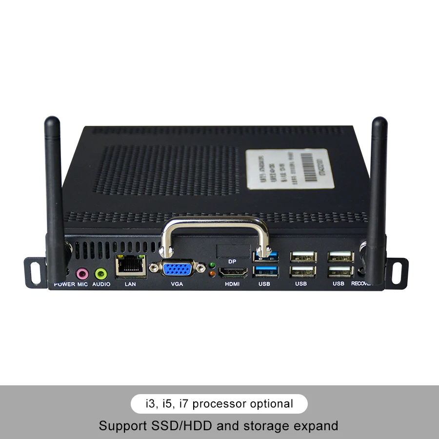  Индивидуальный 4k дисплей OPS Mini PC Core i3 i5 i7 промышленный компьютер для офиса школы белая доска память 4g и ssd