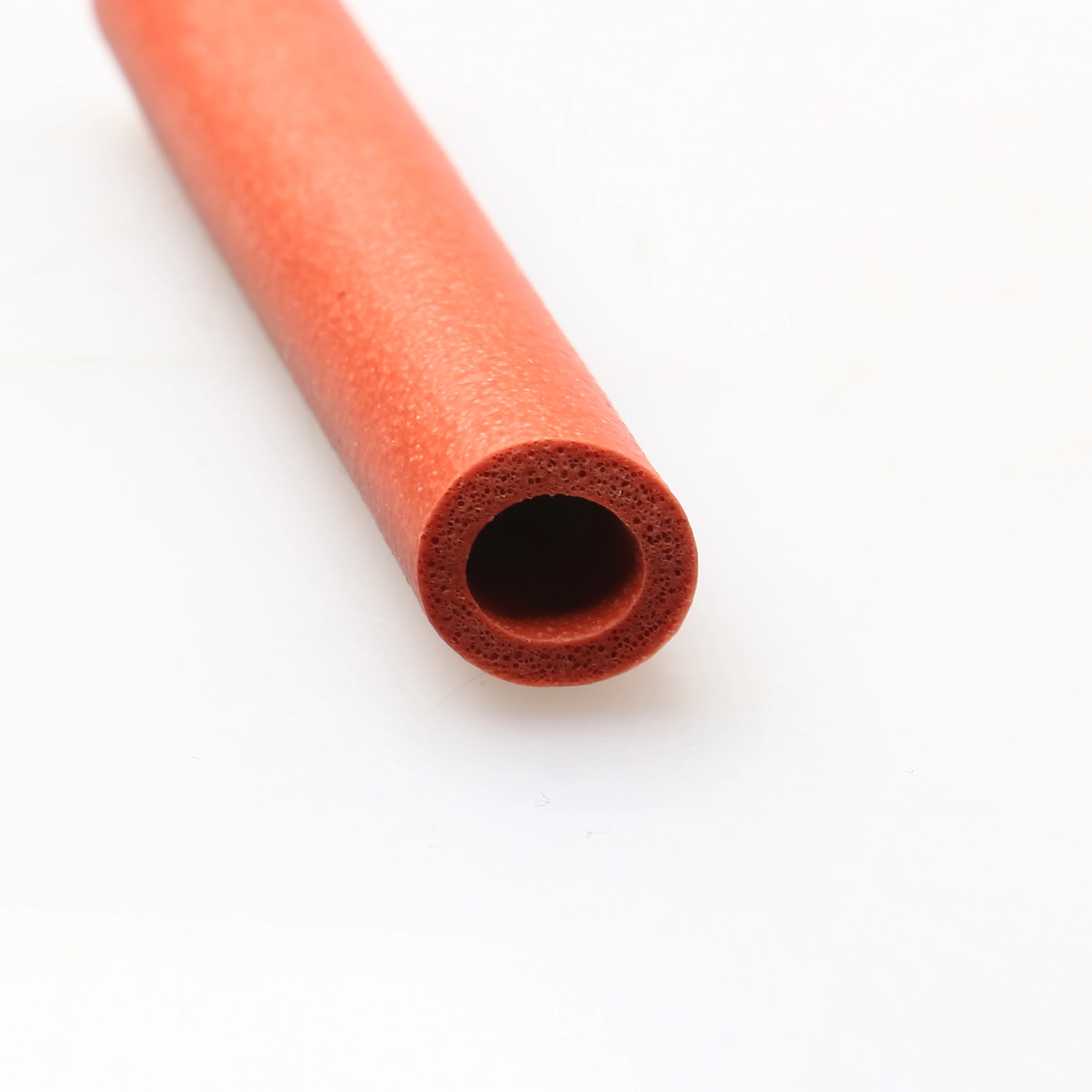 custom size vibration damp insulation round flexible silicone foam rubber tube hoses