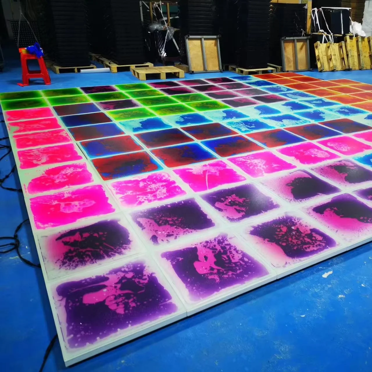 Moka Outdoor Flowing Liquid Interactive Led Dance Floor for Park