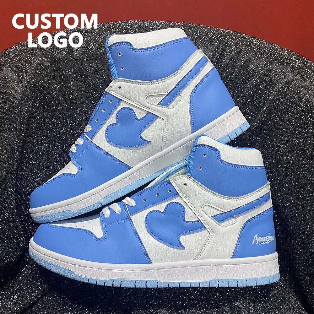 Custom Logo Trendy Shoes Stock High Top Fashion Sneakers US14 Big Size Basketball Style Shoes