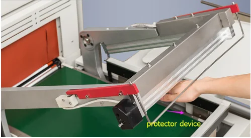 DFS450 Continuous 2 in 1 L type Seal Cut Shrink Packaging Machine sealing cutting and shrinking tunnel packager