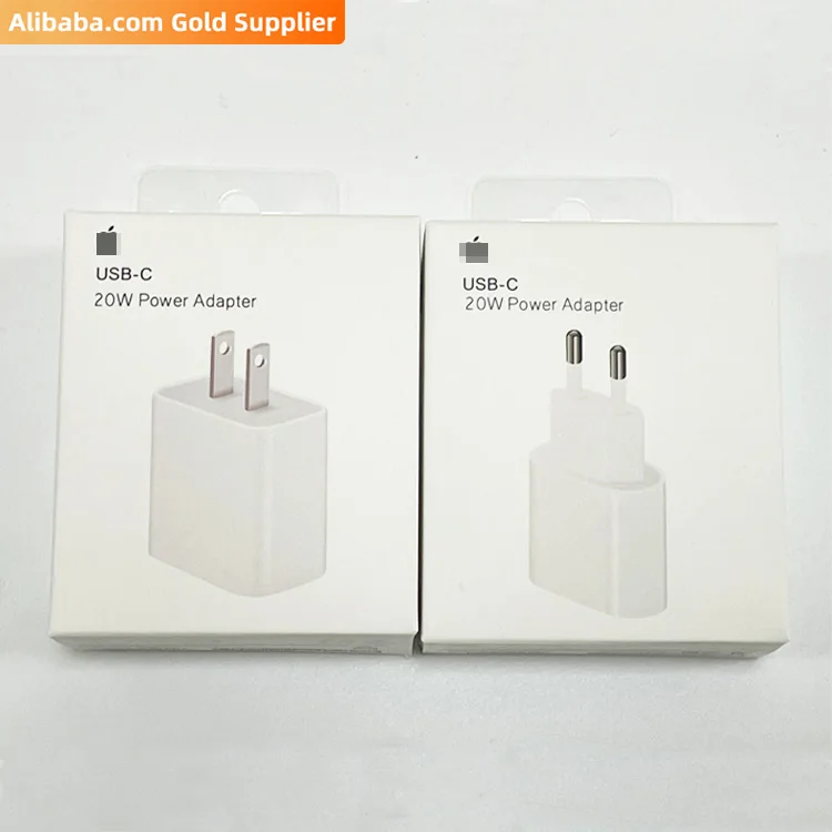 
Original US EU UK 1:1 Usb C Charger Plug Mobile Phone PD 18w 20w Fast Wall Charger Usb-c Power Adapters For Iphone 12 