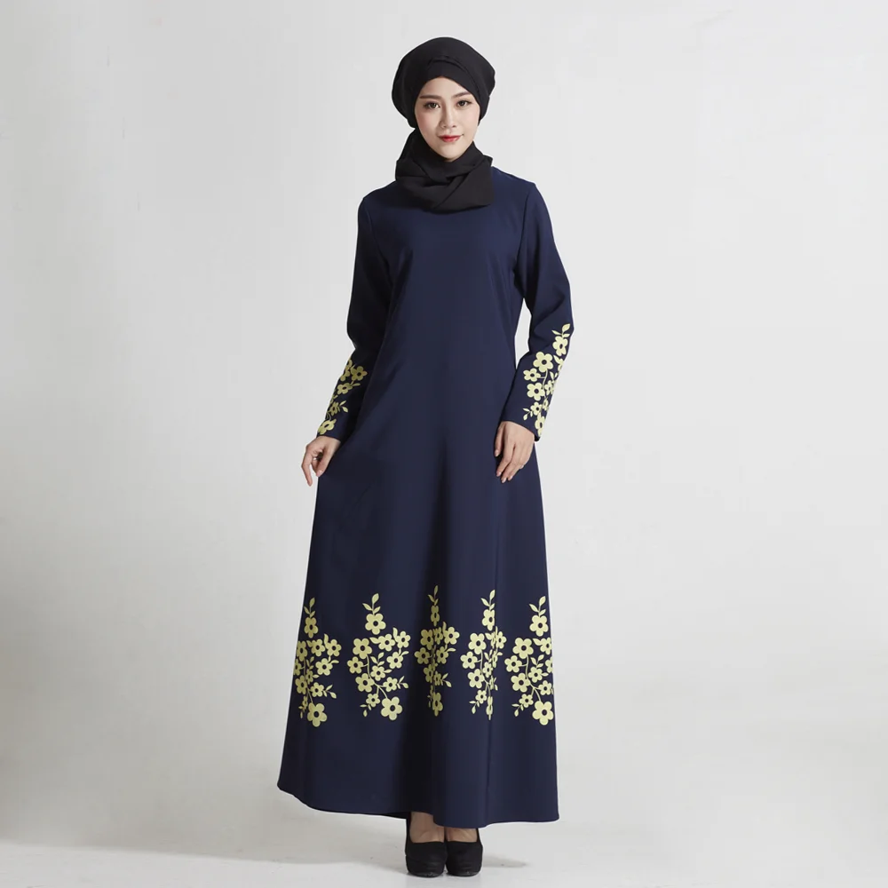 
Zakiyyah MD831 Abaya Wholesale Baju Kurung Moden Long Muslim Casual Dress With Beautiful Print Islamic Women Clothing 