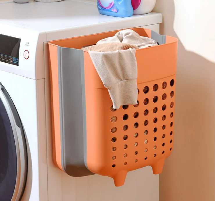 Collapsible Laundry Basket Hanging and Foldable Laundry Basket Dirty Clothes Basket