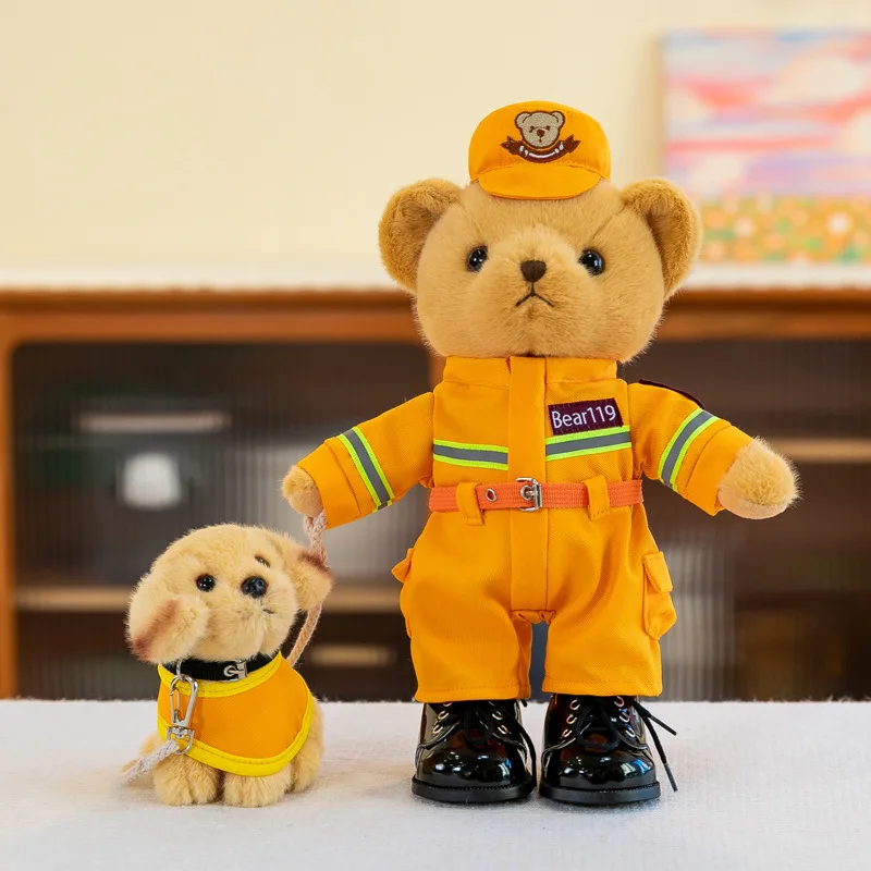 Mengai Little Bear Doll Motorcycle Plush Toy Iron Riding Traffic Teddy Bear Cute Doll Children Gift Bear
