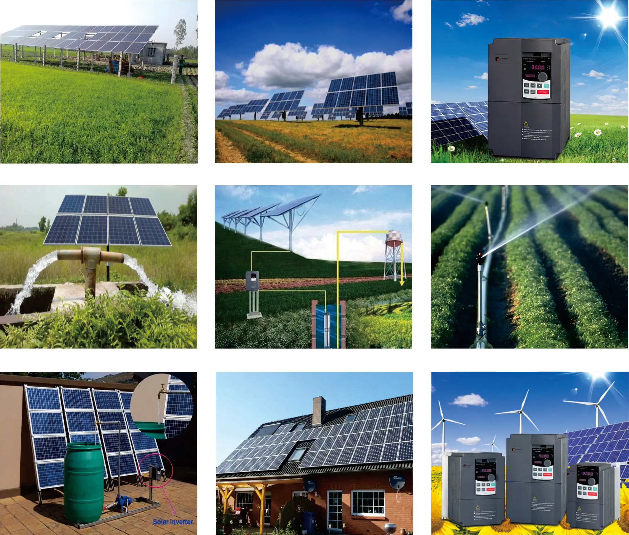 POWTRAN 15kW 22kW solar inverter grid dc ac inverter 3ph 380v 480v with full protection for landscape mountain