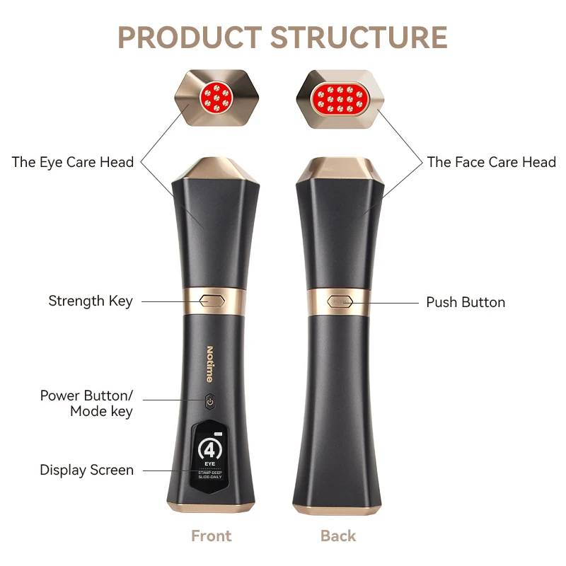 Home Use Beauty Ems Photon Microcurrent Rf Skin Tightening Collagen Booster Rf Device