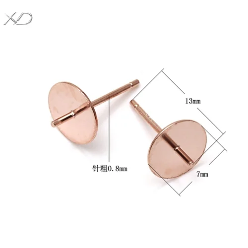 XD P034 925 sterling silver earring findings  925 sterling silver earrings  half hole bead earrings