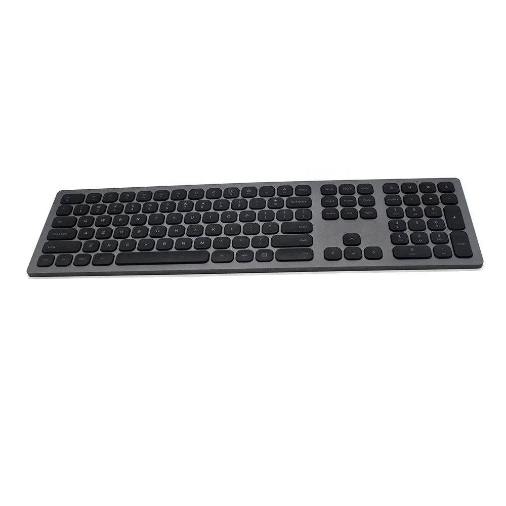 Ultra-thin wireless rechargeable office keyboard aluminum alloy home office keyboard