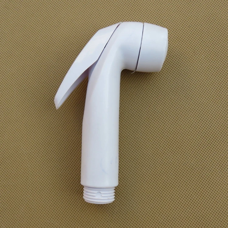 Health Faucet Plastic Two Function White Plastic Shattaf Body Jet Bidet Sprayer Muslim Personal Toilet Sprayer Gun Set