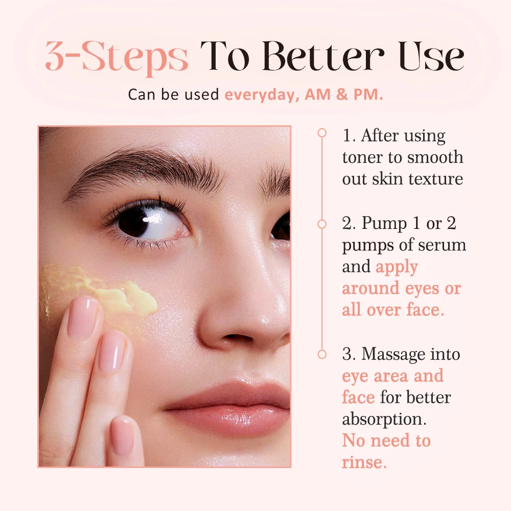 Ginseng Revive Eye Serum 30ML EyeCare KOEC for Puffy Eye Bags Fine Lines Dark Circles Wrinkles Tighten Firm Smooth wholesale OEM
