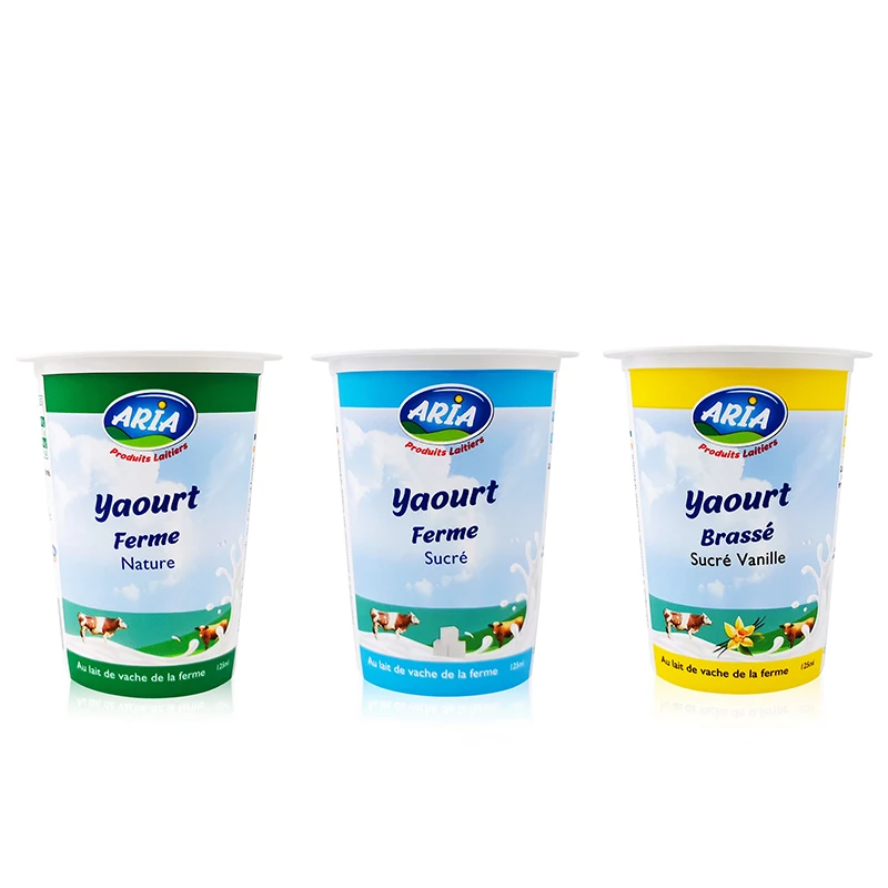 Одобренные йогуртом стаканчики для пищевых продуктов горячая Распродажа изготовление печатных логотипов на заказ пластиковые йогурта с