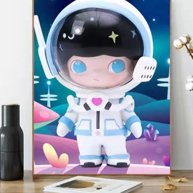 Wholesale Custom Canvas Prints Cute Animals Cartoon Handmade Creative Gift DIY Painting By Numbers for Kids