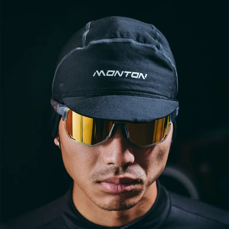 Monton Wholesale Custom Winter Thermal Cycling Cap With Ear Waterproof Cycling Hat