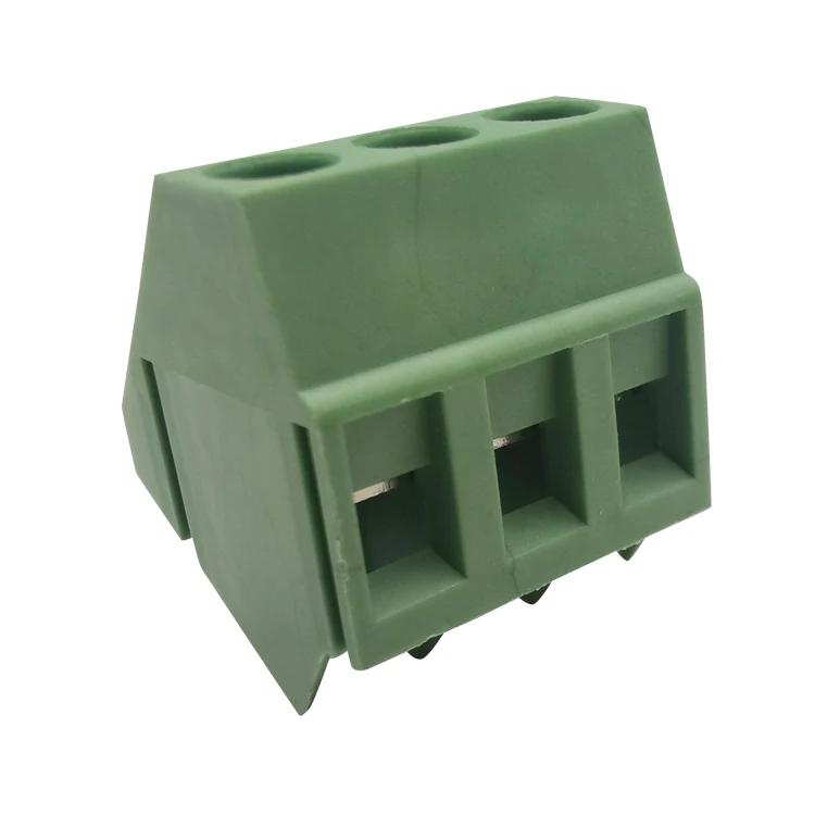 H103 5.0 MM PICTH 3 WAY pcb  electrical terminal block 3 pole wire to board  screw  45 degree terminal blocks