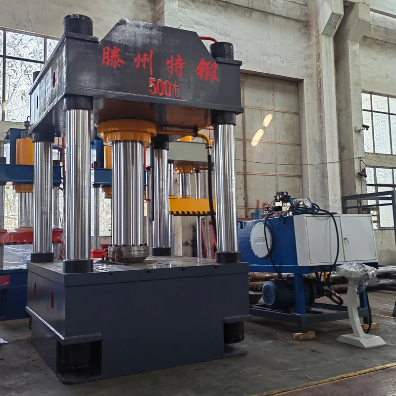 500 tons steel plate straightening machine shaft straightening machine two beam four column hydraulic press oil press