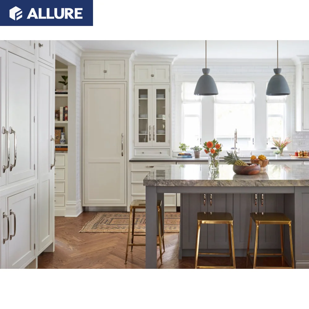 Allure High Quality Simple Interior Design Wall Smart Cabinets Wood Luxury Kitchen Unite Modern