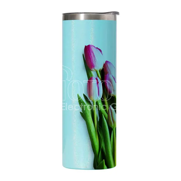 Official Orca Coatings 20 oz. Sublimation Blank Custom Pearl Paint Stainless Steel Skinny Tumbler Bottle