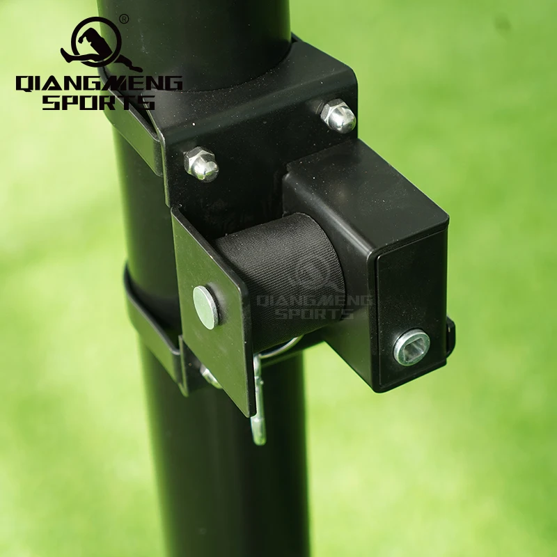 Height Adjustable Volleyball Box on Wheels Steel Volleyball upright Height Adjustable Volleyball Posts with Net Kit