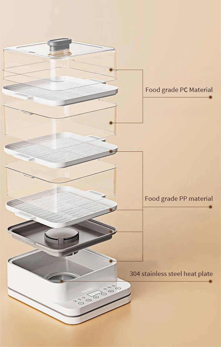 3  layers stackable container of total 27L Electric Food Steamer pot cooker big capacity steamed stuffed bun