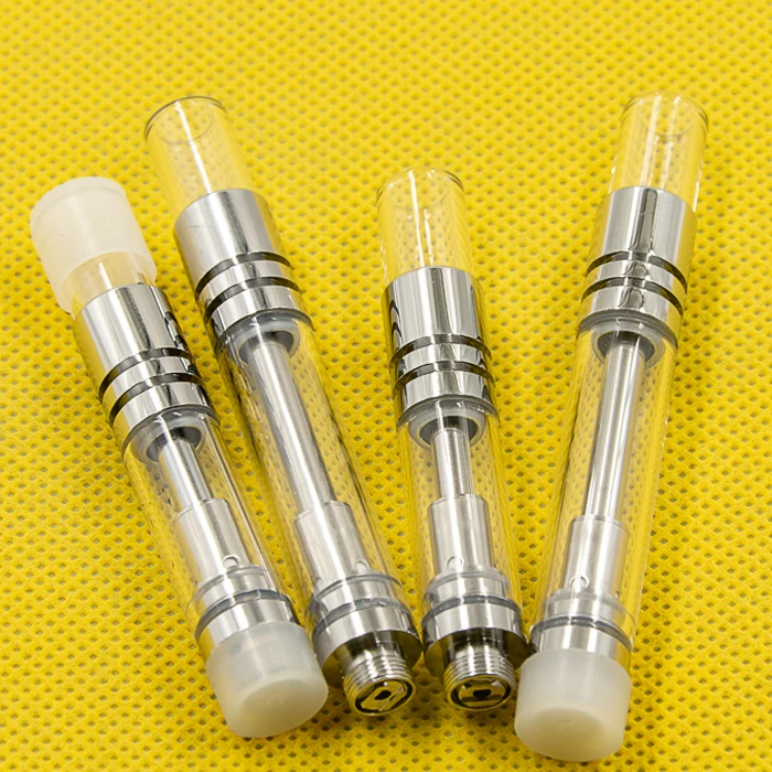 
Free samples cbd products Classic 510 thread vape cartridge 92a3 ceramic vaporizer cartridge with silver glass tip 