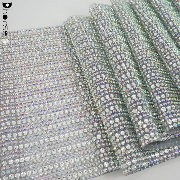 High quality luxury diamante adhesive hotfix rhinestone sheet
