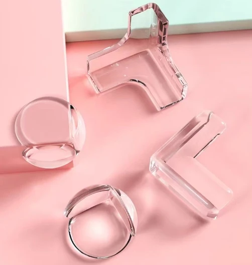 Clear Corner Protectors High Resistant Adhesive Baby Proof Corner Guards Stop Child Head Injuries Tables Furniture Sharp Corner