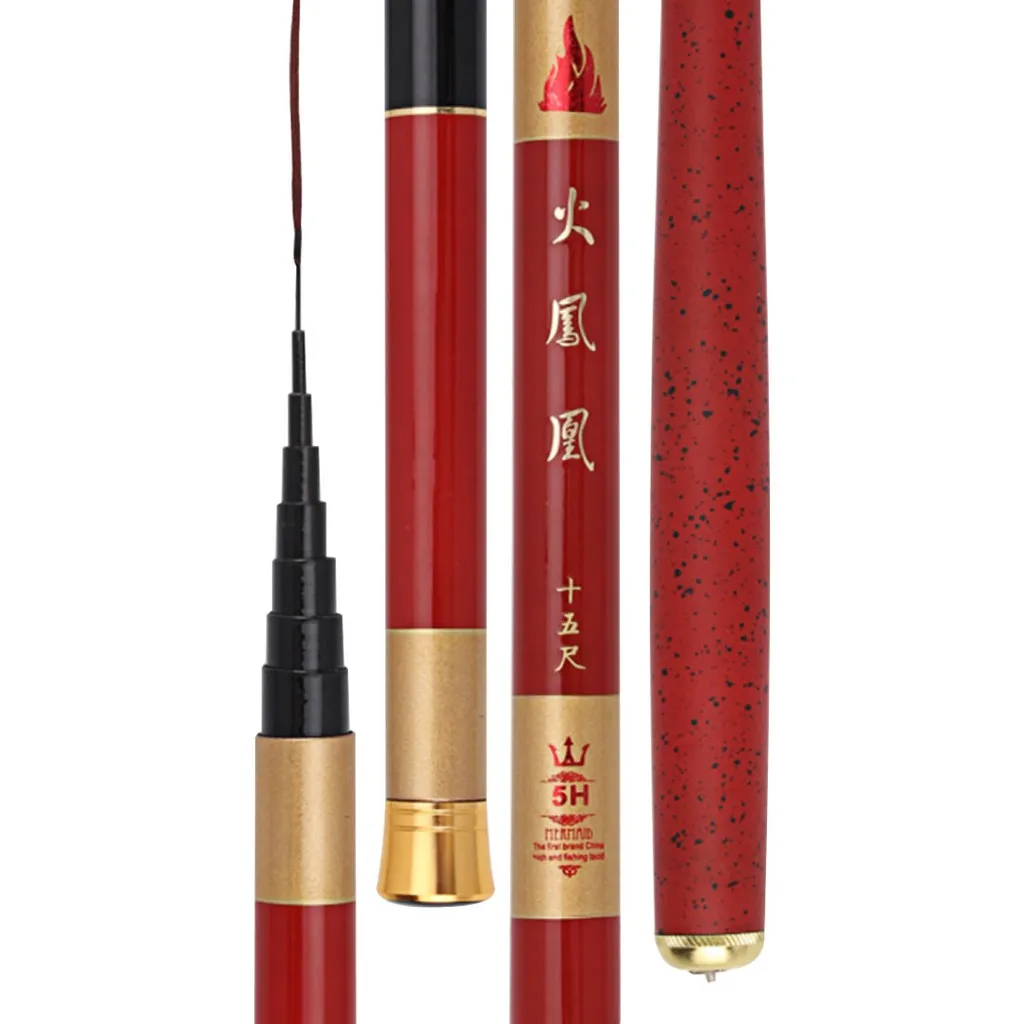 Factory wholesale  jora telescopic spinning carbon fiber  Light Weight machine kaida  fishing hand poles rods