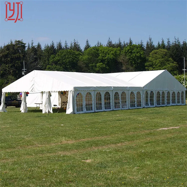 White 850g roof cover luxury outdoor wedding 15x20 40x60 party tents for sale