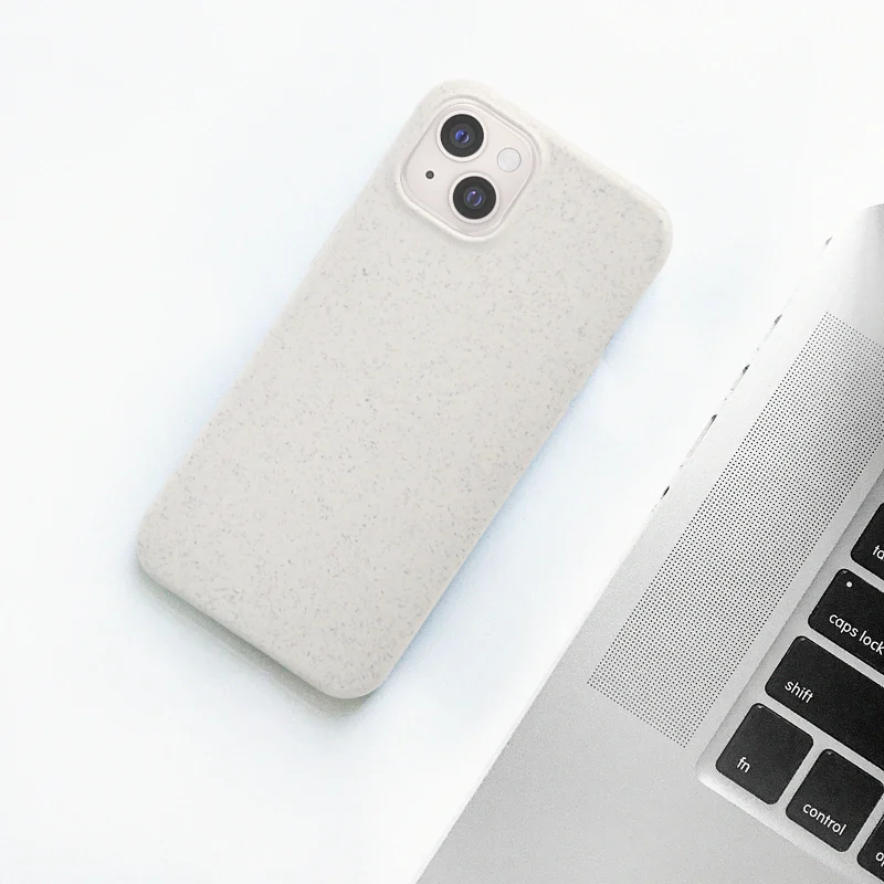 Biodegradable Eco-friendly Wheat Straw Material Full Degradable Custom Sublimation Mobile Phone Cases Phone Case