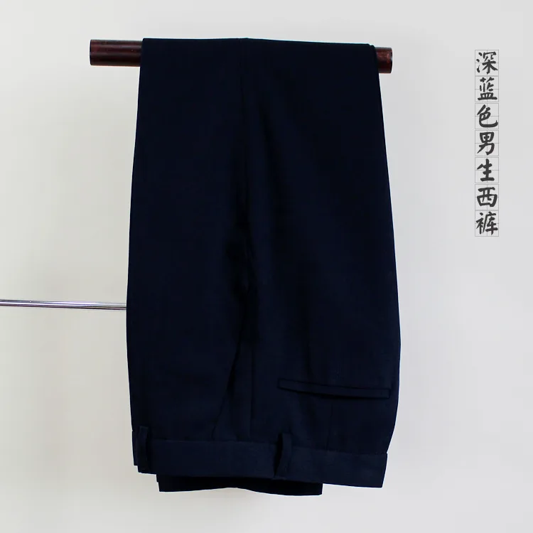 Customize Casual Flat Plain Front Straight Trousers Boys School Pants Khaki Pants For School Uniforms