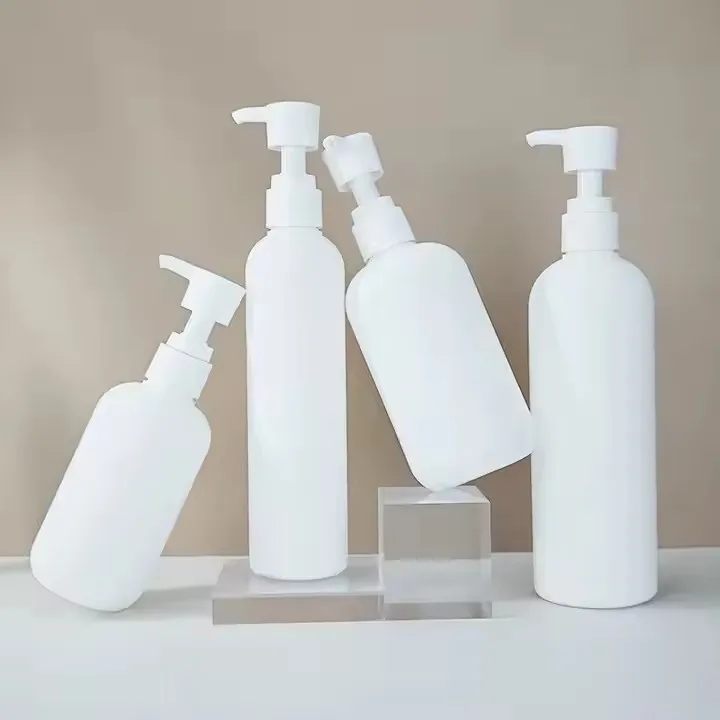 Новый пустой 200 мл 300 400 матовый белый HDPE пластиковый насос для шампуня бутылка l 500 косметическая упаковка