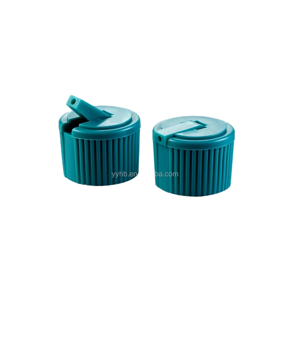 Non Spill Pp Plastic Butterfly Cap 24/410 Twist Cap Flip Spout Cap For Chemical Pe Bottle Plastic Lid For Hair