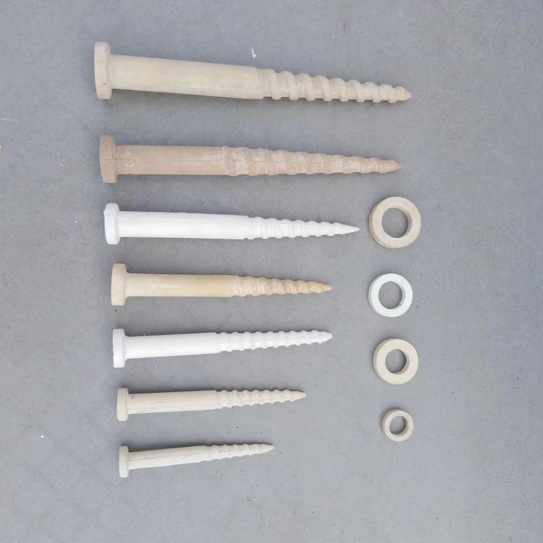 CUCTOM  High temperature alumina mullite Ceramic furnace nails
