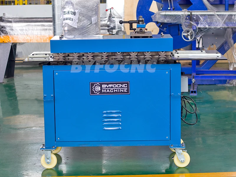 BYFO HVAC ductwork sheet metal 5 functions pittsburgh S C lock roll former machine