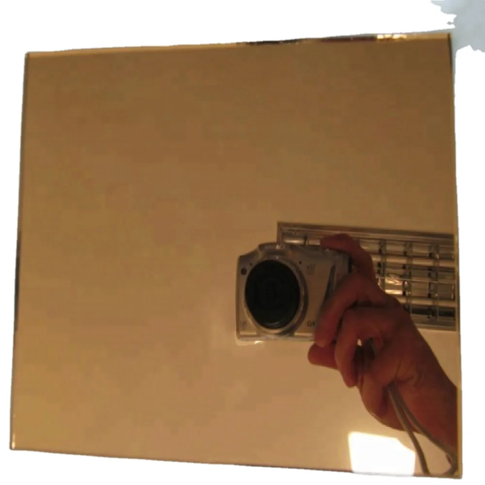 4mm 5mm 6mm Thick Silver Coated Euro Bronze Gold Tinted Mirror Glass for Sliding Door