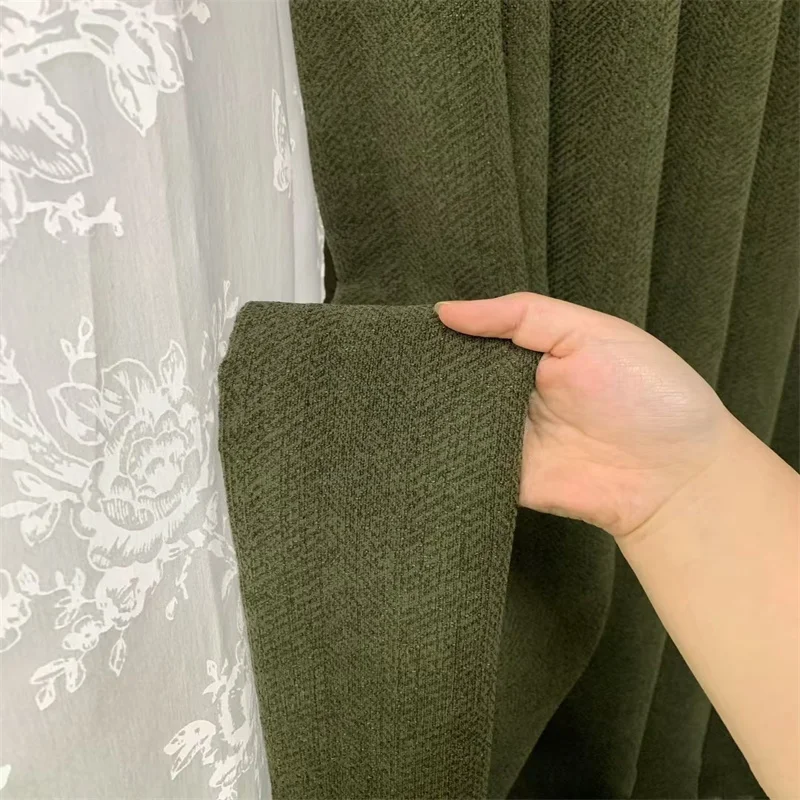 Blackout Polyester Linen Shading Curtain Fabrics