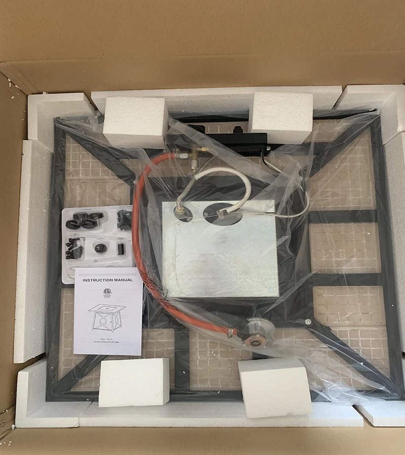 China Factory Seller Luxury Outdoor Fire Pit Table Smokeless Propane Butane Gas Patio Heaters Made Steel Ceramic Iron Heater