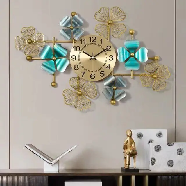 Green Wall Clock and watch wall decoration northern Europe light luxury for  living room