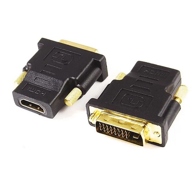 Позолоченный адаптер DVI-HDMI 1080P