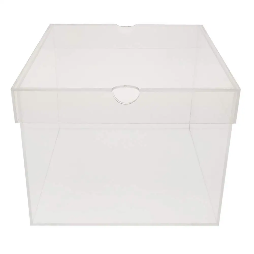Custom acrylic transparent shoes box with lid acrylic box for shoes