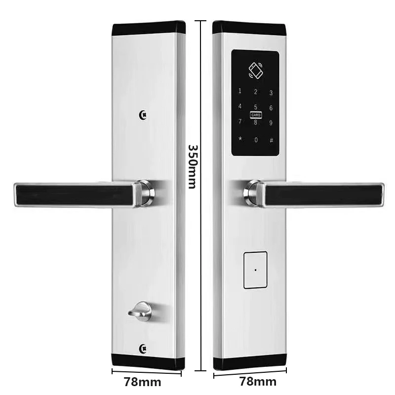 YOHEEN Stainless Steel Security Electronic Smart Biometric Fingerprint Door Handle Lock With BT TTLock APP for Home