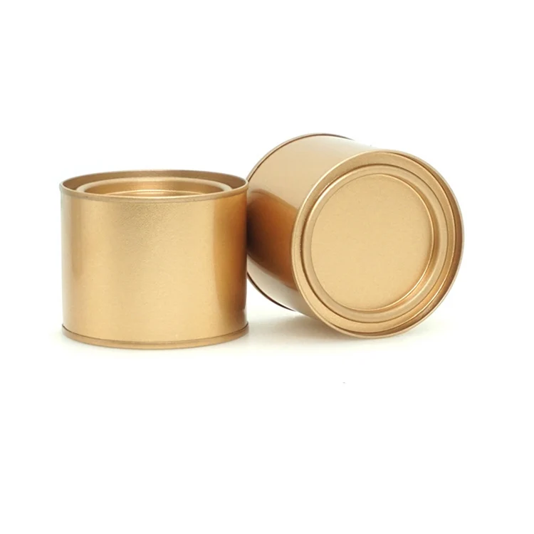 OEM Metal Storage Box Food Sealed Jars Cookie Cake Packaging Box Coffee Tea Cans Cream Tin Jar