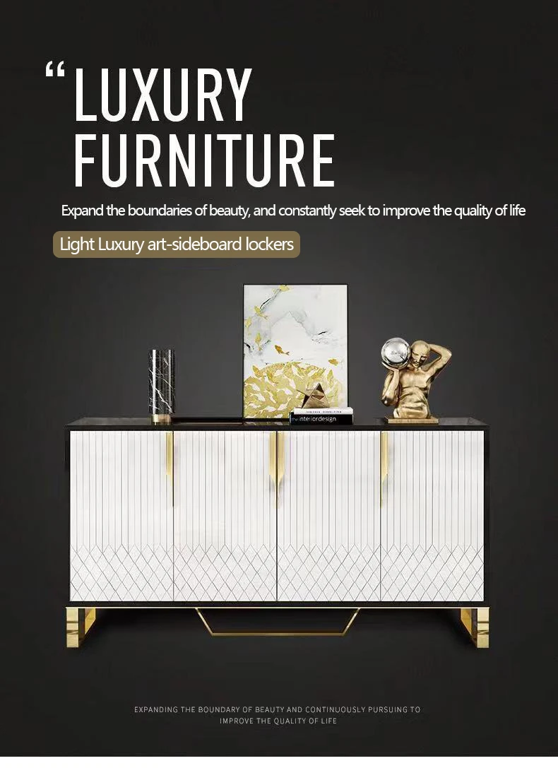 designer sideboard glass top buffet cabinet display cabinets dining room furniture