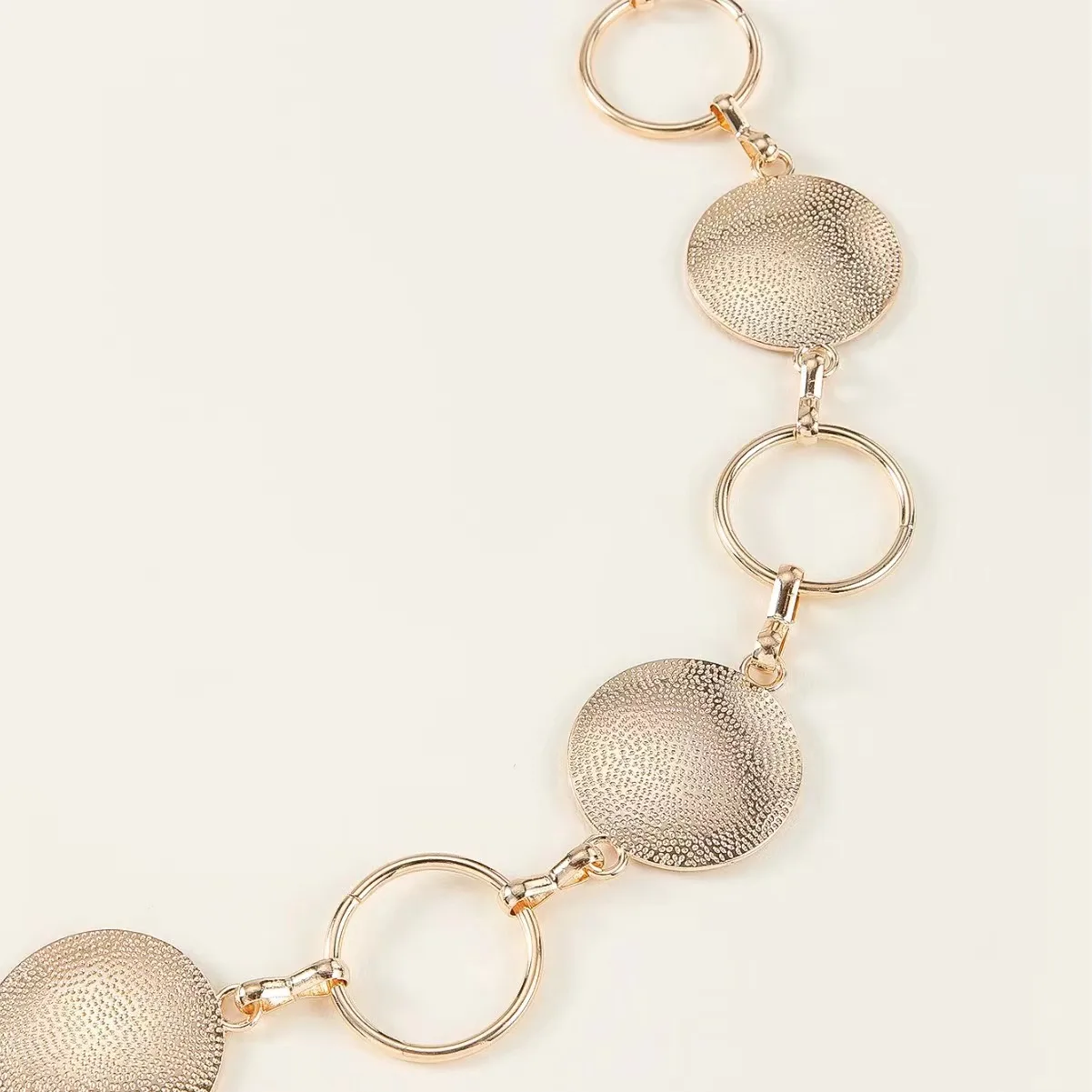 Lady Round Circle Badge  Concho Dress Decoration Chain Belt