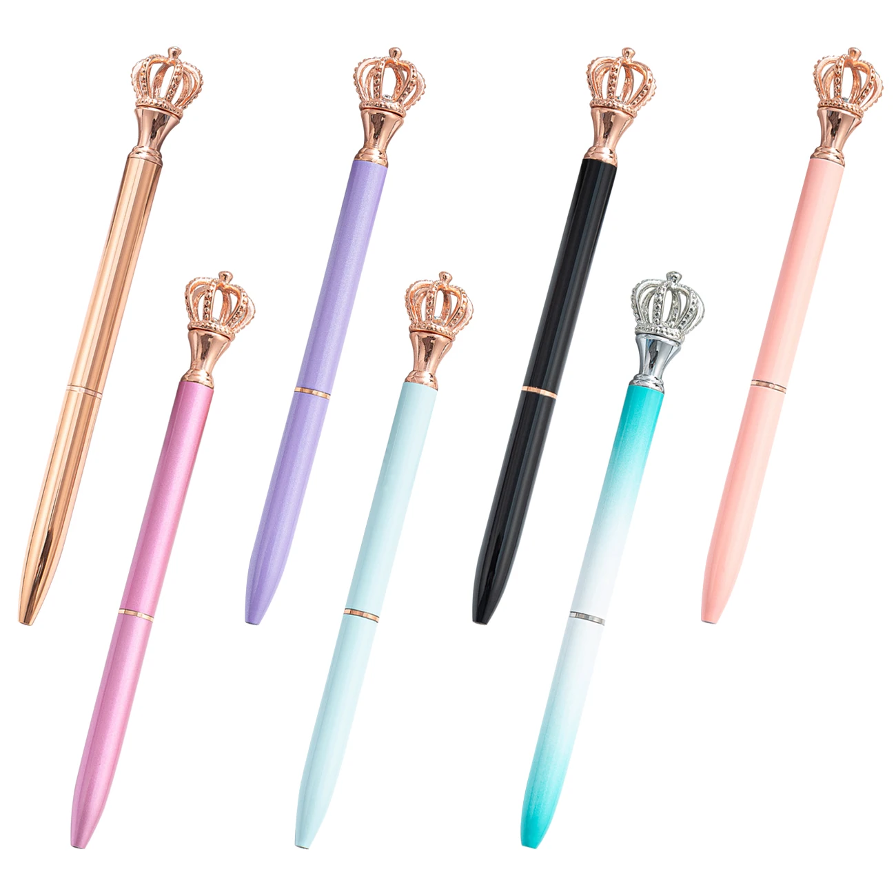 
Premium promotional gift metal crown pen logo customized the executive crown pen 