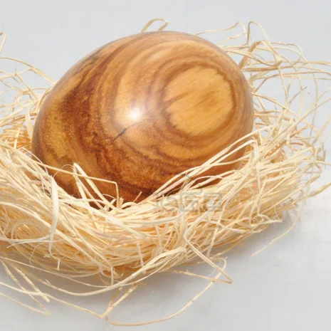 Ever Bright Factory Wholesale Oval-Shape  Wooden Wind Up Egg Music Box With Sankyo Music Movement For Birthday Christmas Gift